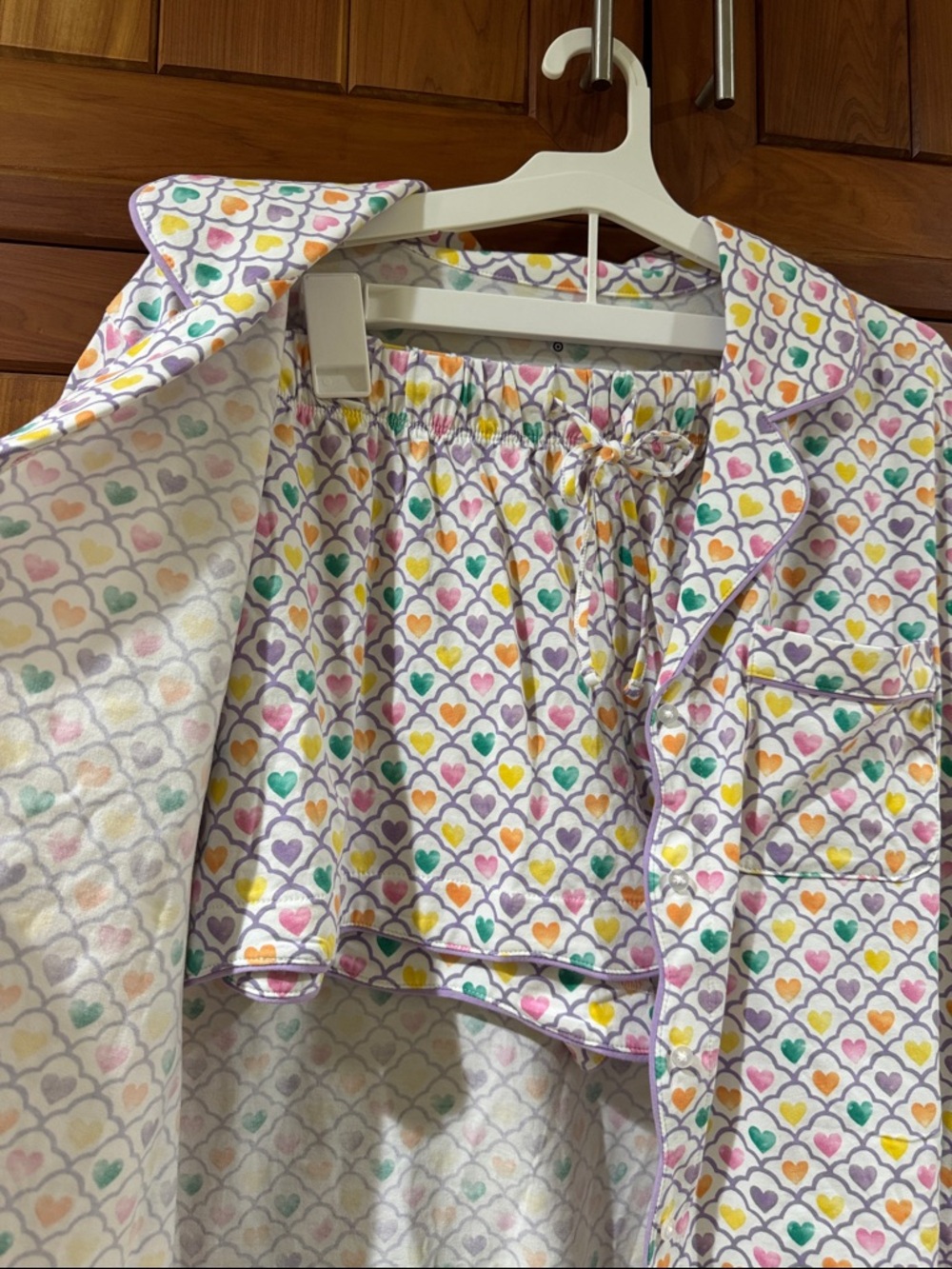New with tags SET Roller Rabbit x Target Geo Heart Short Pajama size Large - Picture 5 of 6